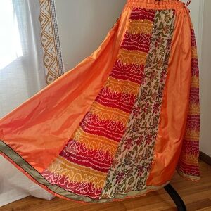 Vibrant Orange and Red Skirt